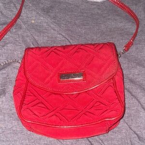 Red Quilted Crossbody Bag